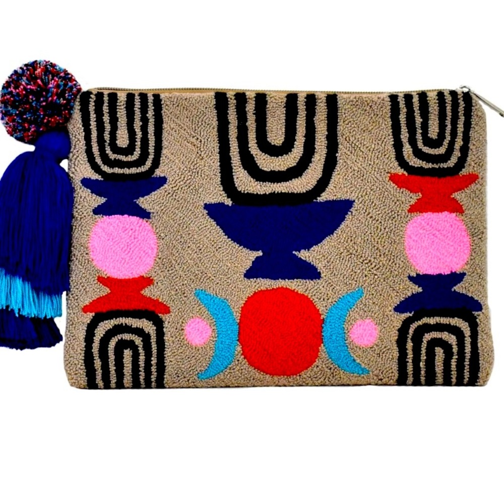 Beautiful boutique brand handmade clutch bag
